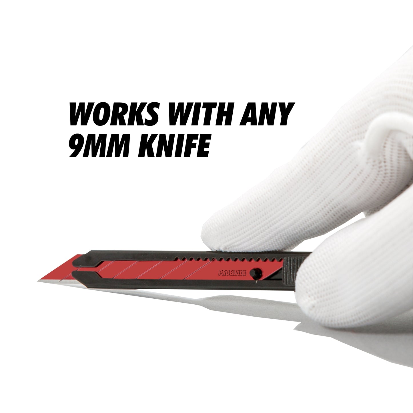 PROSERIES™ PROKNIFE: 9MM Black Stainless Steel Snap-Off Knife