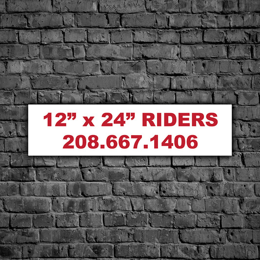 12" x 48" Custom Rider