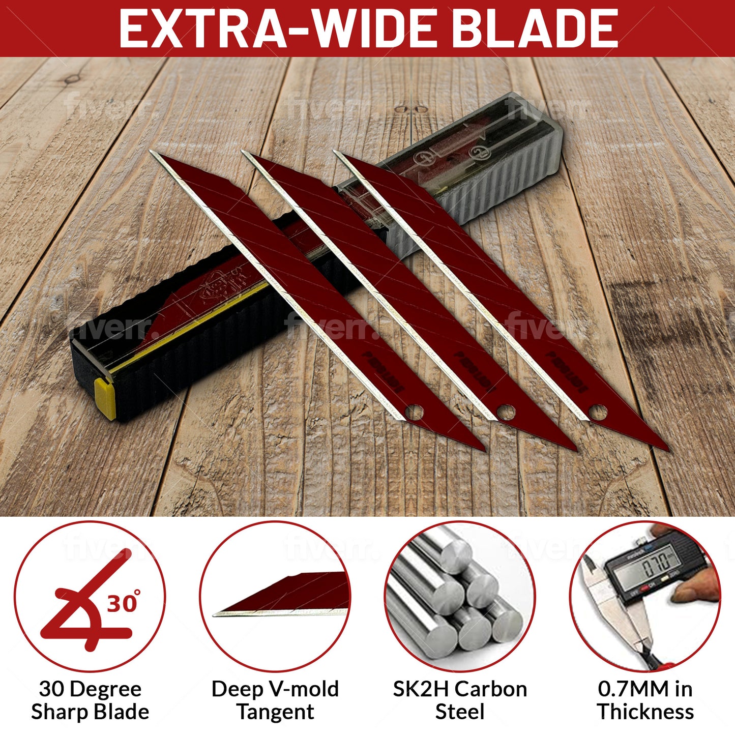 PROSERIES™ PROBLADE: Stainless Steel 9mm Snap-Off Blades (10-Pack)